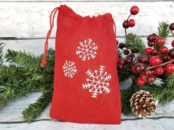 Holiday Gift Ideas with Burlap Bags and Other Burlap Products